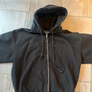 black brandy melville christy zip up hoodie